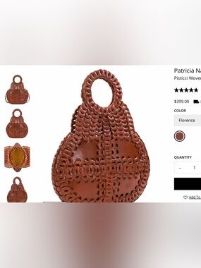 Patricia Nash
Pisticci woven leather satchel bag